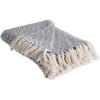 imageDII Rustic Farmhouse Double Diamond Woven Throw 50x60 French BlueFrench Blue
