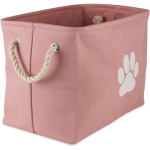 imageBone Dry Pet Storage Collection Collapsible Bin Medium Round OffWhiteRose