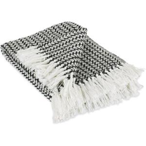 imageDII Arrowhead Woven Throw 50x60 with 3quot Fringe French Blue 1 PieceBlack