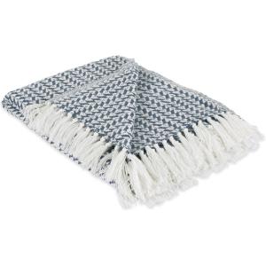 imageDII Arrowhead Woven Throw 50x60 with 3quot Fringe French Blue 1 PieceFrench Blue