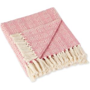 imageDII Diamond Stitch Woven Throw Organic Modern 50 x 60 AquaRose