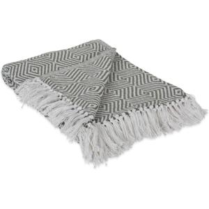 imageDII Diamond Throw Collection Woven Cotton 50x60 Artichoke