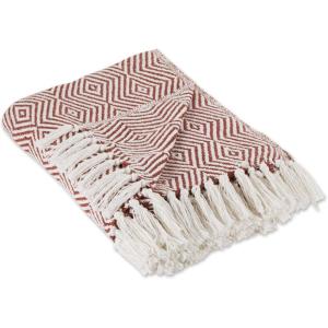 imageDII Diamond Throw Collection Woven Cotton 50x60 CinnamonCinnamon