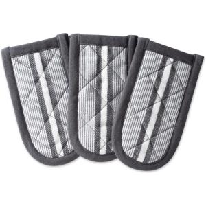 imageDII Double Strip Chef Kitchen Cooking ampamp Baking Collection Pan Handle Set 6x3 Aqua 3 PieceMineral Gray