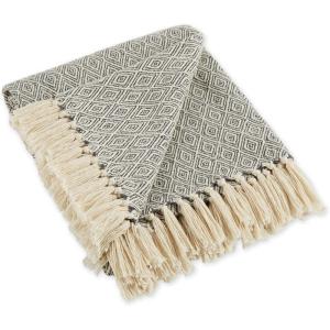 imageDII Global Fields of Diamond Woven Throw 50x60 NaturalMineral