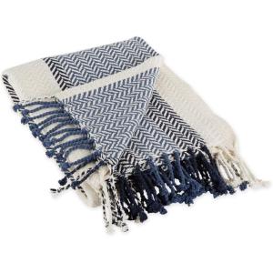imageDII Striped Throw Collection Herringbone 50x60 NavyNavy