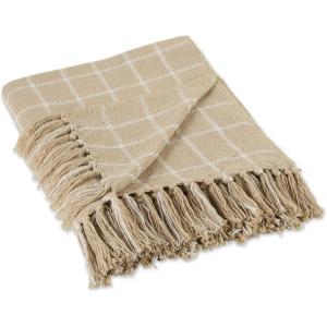 imageDII Transitional Checked Plaid Woven Throw 50x60 GrayVintage Linen