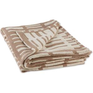 imageDII Urban Geometric Collection Cotton Throw Blanket 50x60 BlackStone