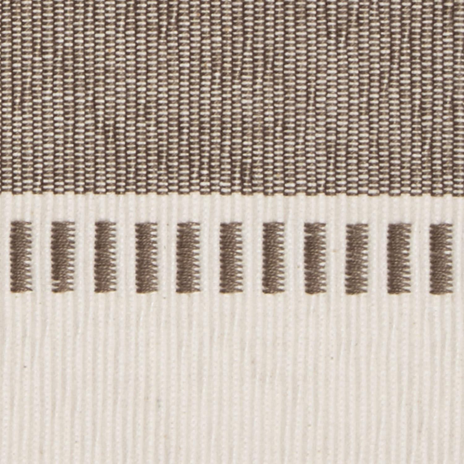 imageDII Dobby Stripe Woven Table Runner 13x108 13x1135 Fringe Included Mineral GrayBrown