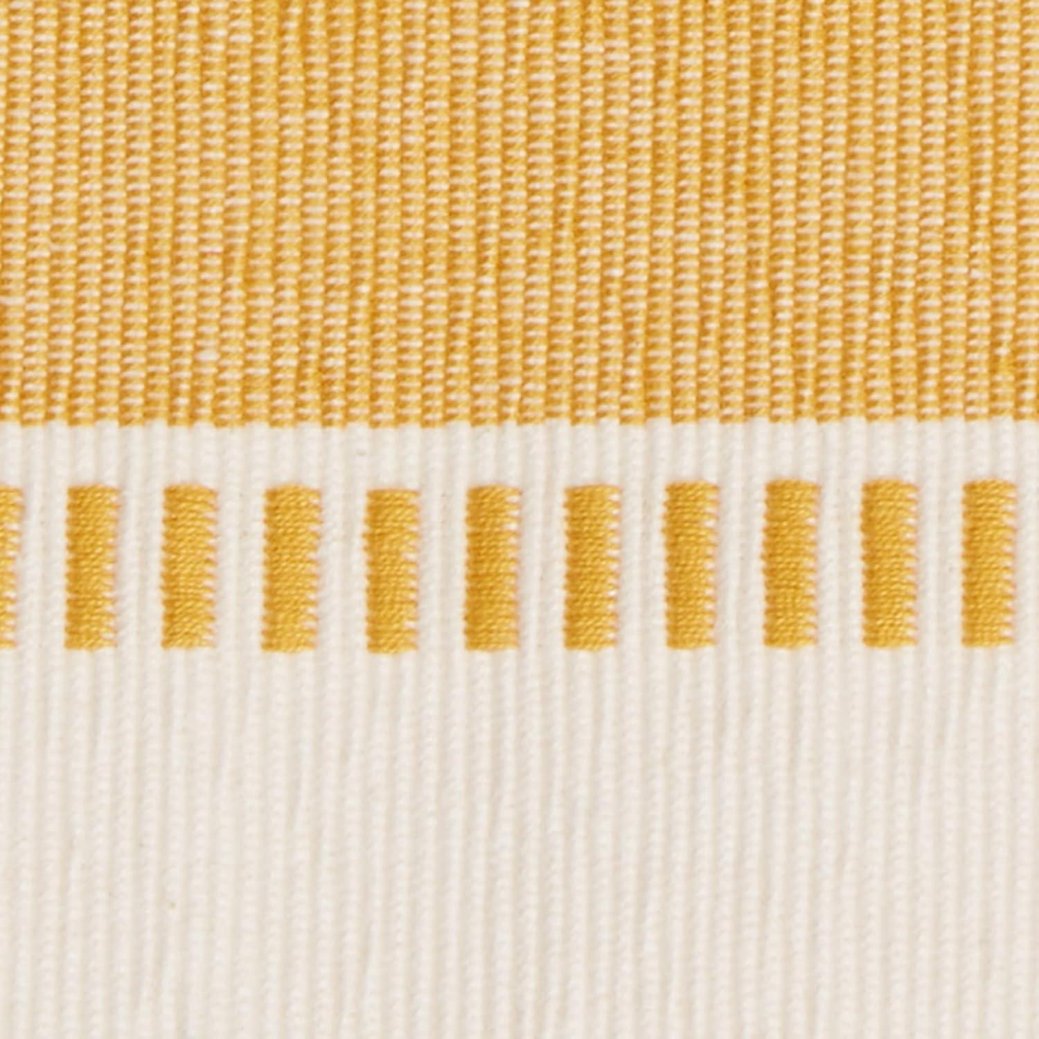 imageDII Dobby Stripe Woven Table Runner 13x108 13x1135 Fringe Included Mineral GrayHoney Gold