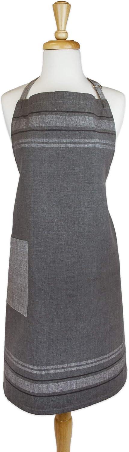 imageDII French Stripe Kitchen Collection Chambray Gray Chef Apron