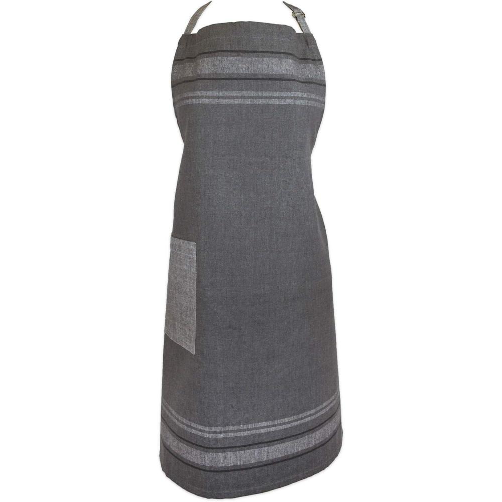 imageDII French Stripe Kitchen Collection Chambray Gray Chef Apron