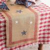 imageDII 5941 14x74quot JuteBurlap Table Runner 4th of July  Perfect for Independence Day July 4th Party Summer BBQ and Outdoor PicnicsPatriotic Jute