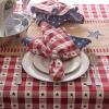 imageDII 5941 14x74quot JuteBurlap Table Runner 4th of July  Perfect for Independence Day July 4th Party Summer BBQ and Outdoor PicnicsPatriotic Jute