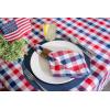 imageDII 5941 14x74quot JuteBurlap Table Runner 4th of July  Perfect for Independence Day July 4th Party Summer BBQ and Outdoor PicnicsRed  White  Blue Check