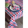 imageDII 5941 14x74quot JuteBurlap Table Runner 4th of July  Perfect for Independence Day July 4th Party Summer BBQ and Outdoor PicnicsRed  White  Blue Check