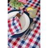 imageDII 5941 14x74quot JuteBurlap Table Runner 4th of July  Perfect for Independence Day July 4th Party Summer BBQ and Outdoor PicnicsRed  White  Blue Check