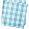 imageDII Checkered Tabletop Collection 100 Cotton Machine Washable Tablecloth 52x52 BlackAqua