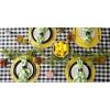 imageDII Checkered Tabletop Collection 100 Cotton Machine Washable Tablecloth 52x52 BlackBlack