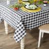 imageDII Checkered Tabletop Collection 100 Cotton Machine Washable Tablecloth 52x52 BlackBlack