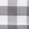 imageDII Checkered Tabletop Collection 100 Cotton Machine Washable Tablecloth 52x52 BlackGray