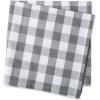 imageDII Checkered Tabletop Collection 100 Cotton Machine Washable Tablecloth 52x52 BlackGray