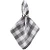 imageDII Checkered Tabletop Collection 100 Cotton Machine Washable Tablecloth 52x52 BlackGray