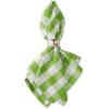 imageDII Checkered Tabletop Collection 100 Cotton Machine Washable Tablecloth 52x52 BlackGreen Apple