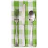 imageDII Checkered Tabletop Collection 100 Cotton Machine Washable Tablecloth 52x52 BlackGreen Apple