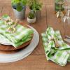 imageDII Checkered Tabletop Collection 100 Cotton Machine Washable Tablecloth 52x52 BlackGreen Apple
