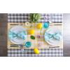 imageDII Checkered Tabletop Collection 100 Cotton Machine Washable Tablecloth 52x52 BlackGrey