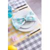 imageDII Checkered Tabletop Collection 100 Cotton Machine Washable Tablecloth 52x52 BlackGrey