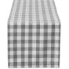 imageDII Checkered Tabletop Collection 100 Cotton Machine Washable Tablecloth 52x52 BlackGrey