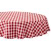 imageDII Checkered Tabletop Collection 100 Cotton Machine Washable Tablecloth 52x52 BlackRed