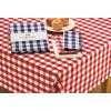 imageDII Checkered Tabletop Collection 100 Cotton Machine Washable Tablecloth 52x52 BlackRed