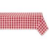 imageDII Checkered Tabletop Collection 100 Cotton Machine Washable Tablecloth 52x52 BlackRed