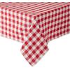 imageDII Checkered Tabletop Collection 100 Cotton Machine Washable Tablecloth 52x52 BlackRed