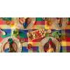 imageDII Checkered Tabletop Collection 100 Cotton Machine Washable Tablecloth 52x52 BlackSummer Check