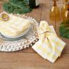 imageDII Checkered Tabletop Collection 100 Cotton Machine Washable Tablecloth 52x52 BlackYellow