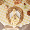 imageDII Checkered Tabletop Collection 100 Cotton Machine Washable Tablecloth 52x52 BlackYellow