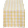 imageDII Checkered Tabletop Collection 100 Cotton Machine Washable Tablecloth 52x52 BlackYellow