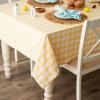 imageDII Checkered Tabletop Collection 100 Cotton Machine Washable Tablecloth 52x52 BlackYellow
