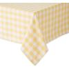 imageDII Checkered Tabletop Collection 100 Cotton Machine Washable Tablecloth 52x52 BlackYellow