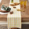 imageDII Checkered Tabletop Collection 100 Cotton Machine Washable Tablecloth 52x52 BlackYellow