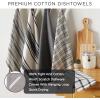 imageDII Cotton Heat Resistant Kitchen Pot Holders Set Set of 28x85 Farmhouse Chic Geometric Design Heat Resistant and Machine Washable for Every Home Kitchen  StripeDishtowel S3