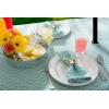 imageDII Diamond Outdoor Tabletop Collection Stain Resistant ampamp Waterproof 60quot Round wZipper Aqua120 x 60 Rectangular