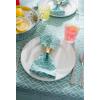 imageDII Diamond Outdoor Tabletop Collection Stain Resistant ampamp Waterproof 60quot Round wZipper Aqua120 x 60 Rectangular