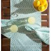 imageDII Diamond Outdoor Tabletop Collection Stain Resistant ampamp Waterproof 60quot Round wZipper Aqua14 x 108
