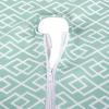 imageDII Diamond Outdoor Tabletop Collection Stain Resistant ampamp Waterproof 60quot Round wZipper Aqua14 x 72 in wZipper
