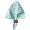 imageDII Diamond Outdoor Tabletop Collection Stain Resistant ampamp Waterproof 60quot Round wZipper Aqua20 x 20 Set of 6
